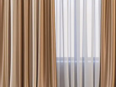 Set 67 Curtains 3D model