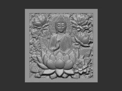 Buddha wall decor  3D print model