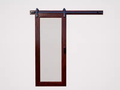 Sliding door 02 3D model