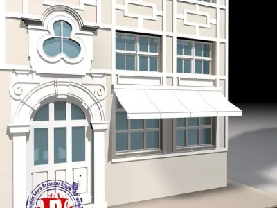 old style facade 3D model
