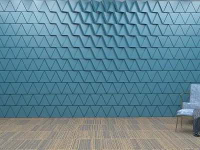 stm-d  wall parametric  model 93 Low-poly 3D model