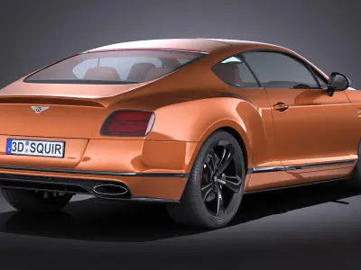 Bentley Continental GT Speed Black Edition 2017 3D model