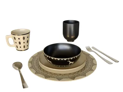 African Plates 3D model