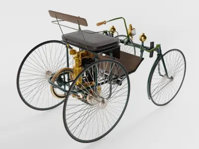 Daimler Stahlradwagen 3D model