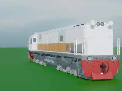 GE U18C With Interior 3D model