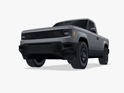 Slate Truck 2027 Low-poly 3D model