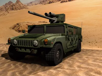 HUMMER H2 3D MAYA  3D model