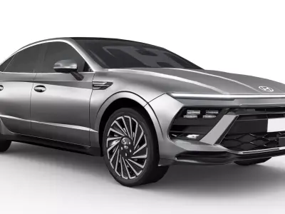 Hyundai Sonata 2024 Low-poly 3D model