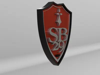 Stade Brestois 29 Team Logo 3D model