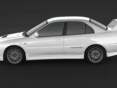 Mitsubishi Lancer Evolution 4 3D model