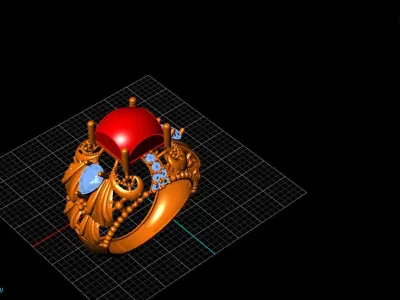 Collection- Bulk Rings with Files 3D print model new 2023 3D print model