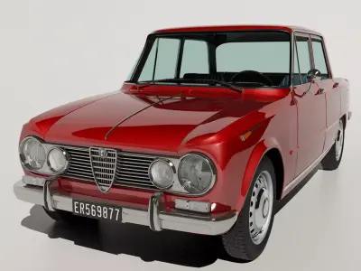 1967 Alfa Romeo Giulia Super 1600 3D model