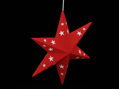 Christmas Star Low-poly 3D model
