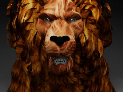 Leon head 3D model