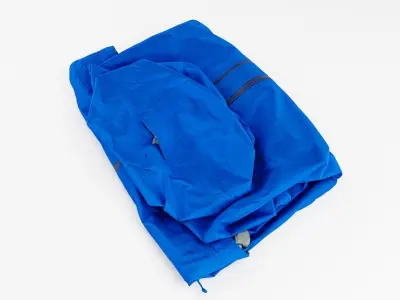 Blue windbreaker windcheater jacket generic folded for sport 3D model