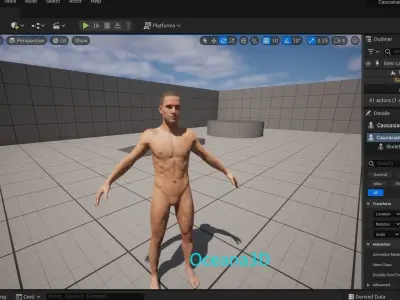 Realistic Caucasian Male Base Model RIGGED Low-poly 3D model