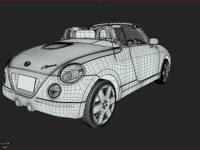 Daihatsu Copen Low-poly 3D model