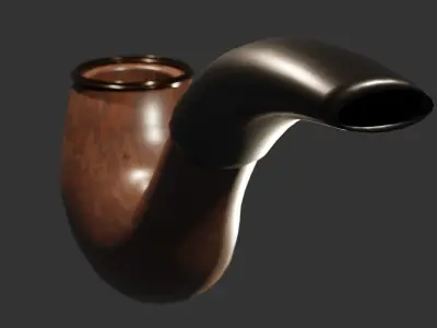 Tobacco Pipe Free 3D model