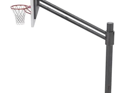 Basketball hoop Low-poly 3D model
