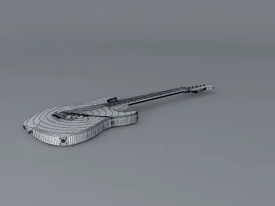 Charvel Eddie Ojeda model Free 3D model
