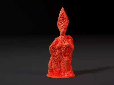 Fire Girl 3D print model