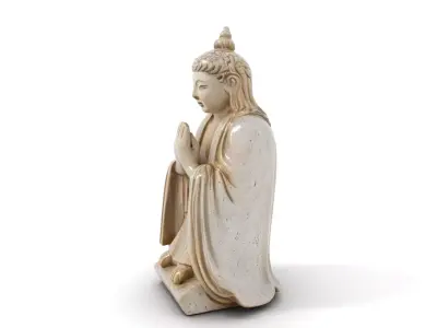 Serene Buddha Statue model pack Low-poly 3D model