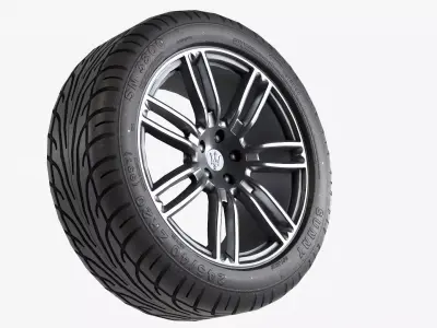 Maserati Ghibli LP - PBR 3D model Game Ready Low-poly 3D model