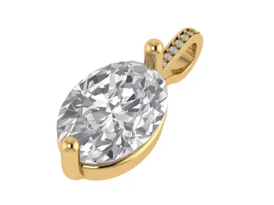 SOLITAIRE PENDANT 3D print model