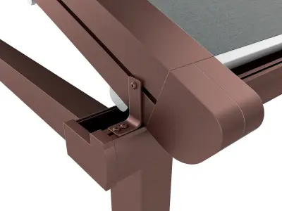 Motorized Pergola 2a bronze patina rust 3D model