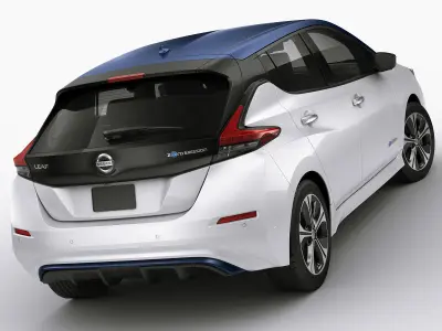 Nissan Leaf 2018 3D model
