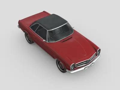MercedesBenz W113 1963 Low-poly 3D model