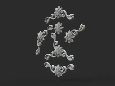 Flower Ornaments 3D print model