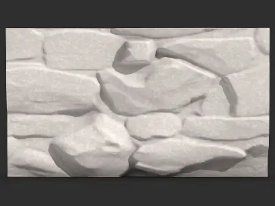 Irregular Rock Retaining Wall Prop 3D print model