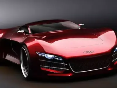  futuristic Audi concept car 3D print model