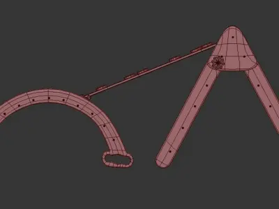 Baby Gym Swing Set 3D model