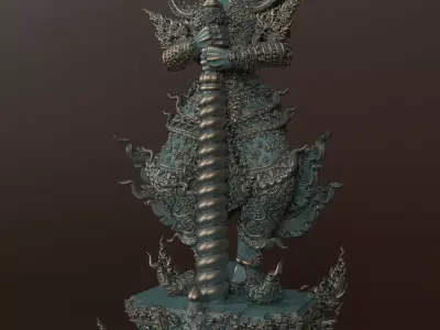 Tao Wessuwan Vol-02 Thai Art for  3D print model 3D print model