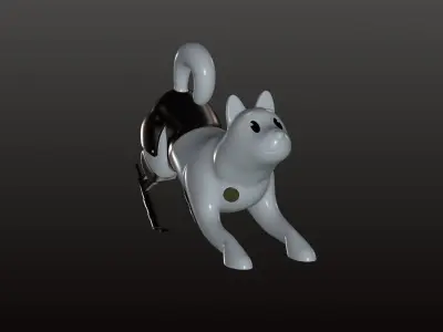 Happiness dog 3D model