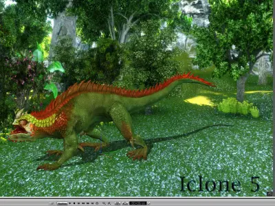 3Dfoin - Fantasy Lizard Low-poly 3D model