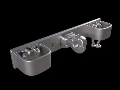 Jeep Kaiser Back Bumper 3D print model