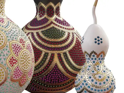 The turkish pumpkin lamps 3D model