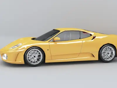 FERRARI F430 Low-poly 3D model