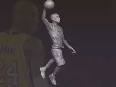 Kobe Bryant 3D printing ready stl obj formats 3D print model