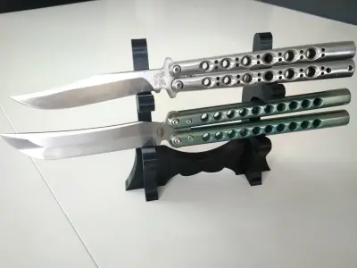 Bali-holder Balisong Knife Stand  Free 3D print model