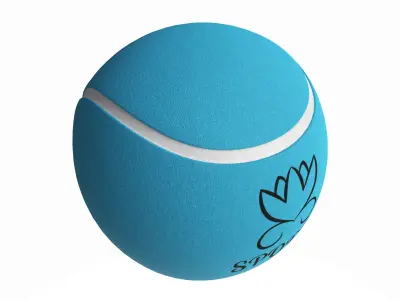 Tennis ball blue 3D model