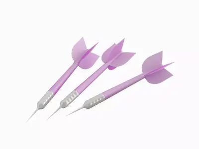 Dart 07 Low-poly 3D model