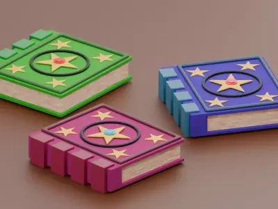 Magic Book Style 1 3D model