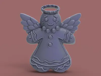 christmastree angle decor 3D print model