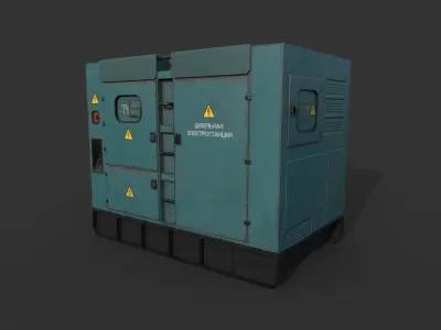 Diesel Generator New Low-poly 3D model