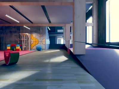 Architectural design 3D model