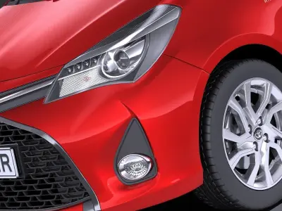 Toyota Yaris SE hatchback 5-door 2016 VRAY 3D model